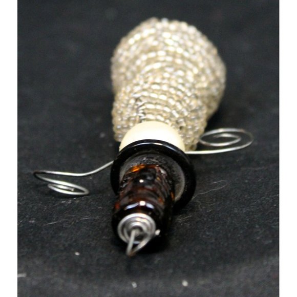 Unique OOAK? Handmade? Bead and Wire 3D Snowman Ornament Christmas Winter - Picture 4 of 4